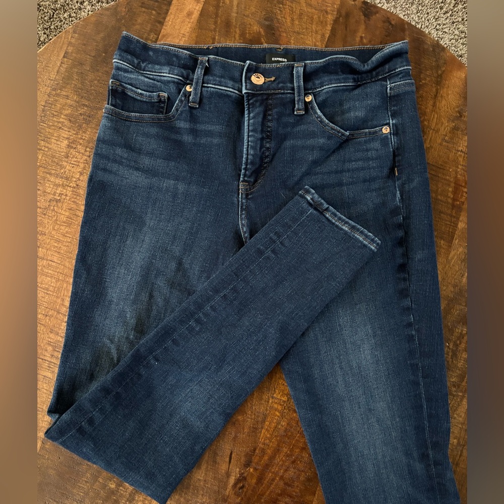 Skinny mid-rise jeans from Express, size 8 Long